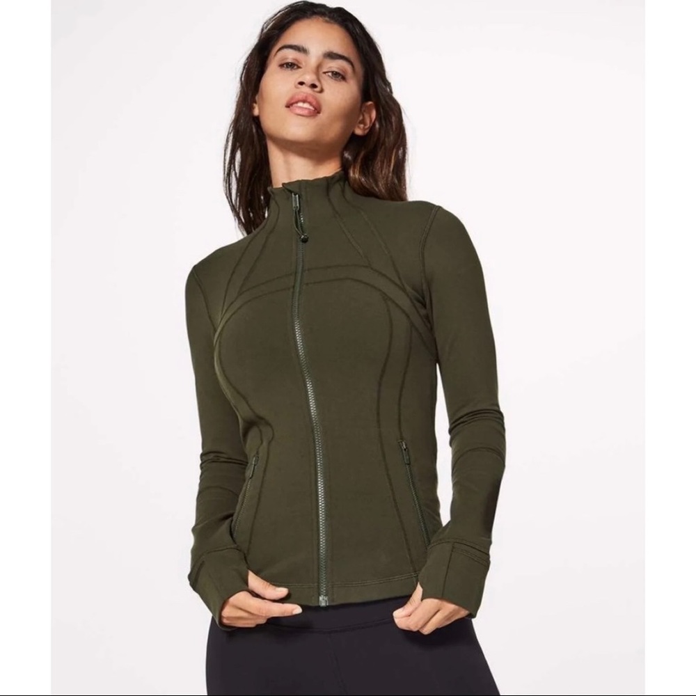 Lululemon Define Jacket sz10 in Dark Olive Green